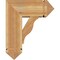 Ekena Millwork Funston Arts and Crafts Rough Sawn Bracket w/ Offset Brace, Western Red Cedar, 8"W x 18"D x 22"H BKT0806X18X22FST03RWR - alternate 3